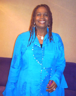 Judy Mowatt backstage at the 2004 ReggaeSoca Music Awards