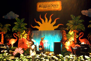 The Annual ReggaeSoca Music Awards take place each year in South Florida with awards presented to the top new and old artists and groups in Reggae and Soca Music - each show has featured live performances by the world's top artists and it has become one of the most showcases of musical talent on the International stage.  This is a Special Feature at Reggae12.com.